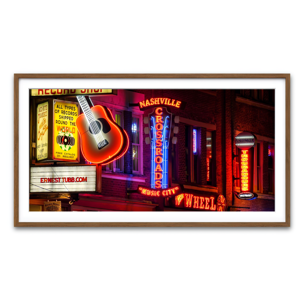 Framed Print 2x1 Walnut