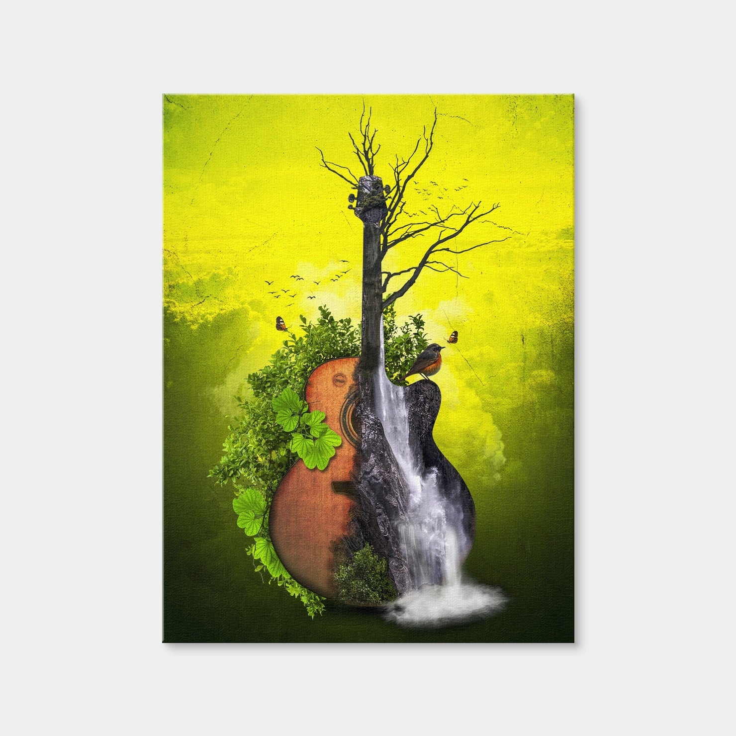 AUTO-MOCKUP WHITE | Nature Guitar | 1 Piece | Gallery Wrap | group=3x4