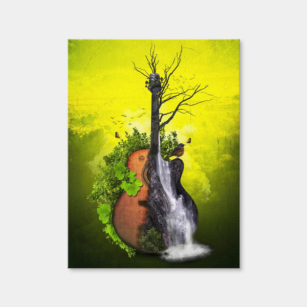 Nature Guitar Wall Art — Canvas Wrap Format preview