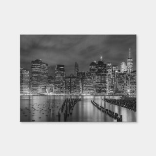 AUTO-MOCKUP WHITE | New York City Monochrome Night Impressions | 1 Piece | Gallery Wrap | group=4x3