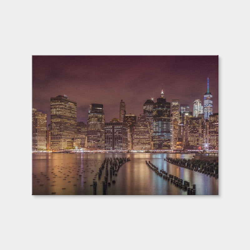 AUTO-MOCKUP WHITE | New York City Nightly Impressions | 1 Piece | Gallery Wrap | group=4x3