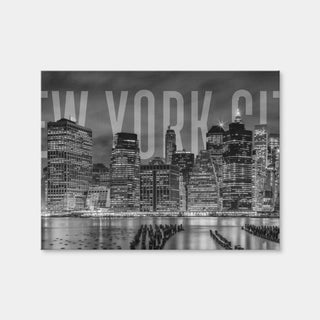 AUTO-MOCKUP WHITE | New York City Skyline - Monochrome | 1 Piece | Gallery Wrap Canvas | group=4x3