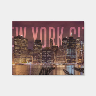 AUTO-MOCKUP WHITE | New York City Skyline - Panorama | 1 Piece | Gallery Wrap Canvas | group=4x3