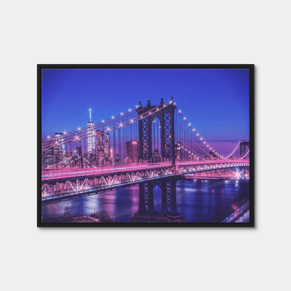 New York Manhattan Bridge Wall Art — Framed Canvas Format preview