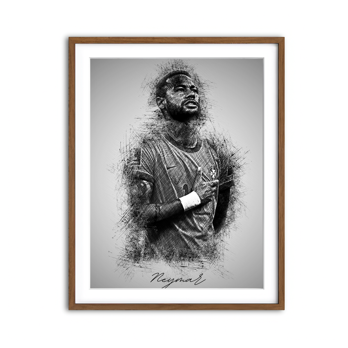 Framed Print 3x4 Walnut