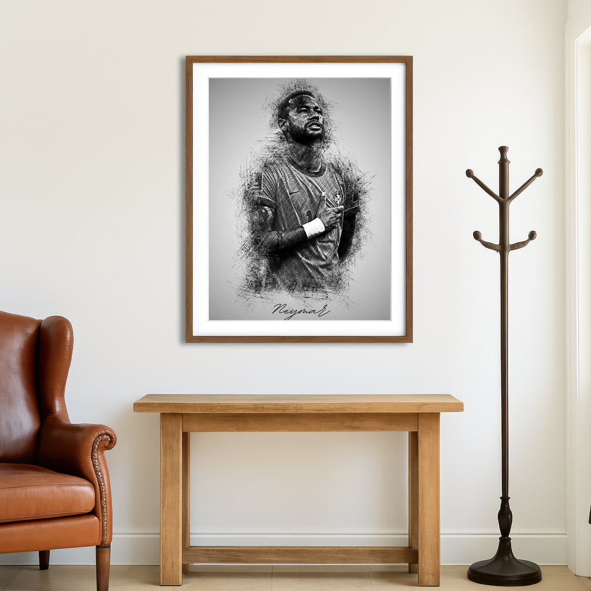 AUTO-MOCKUP ROOM | Neymar 2 Wall Art