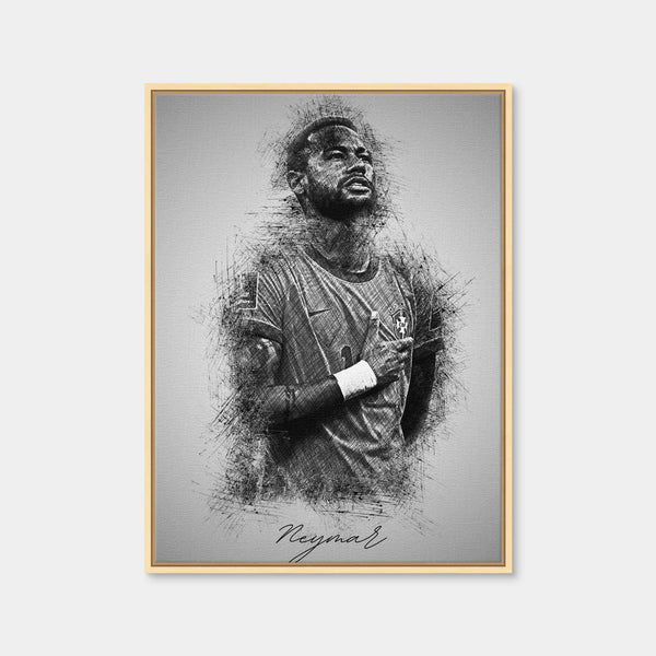 Neymar 2 Wall Art — Framed Canvas Format preview