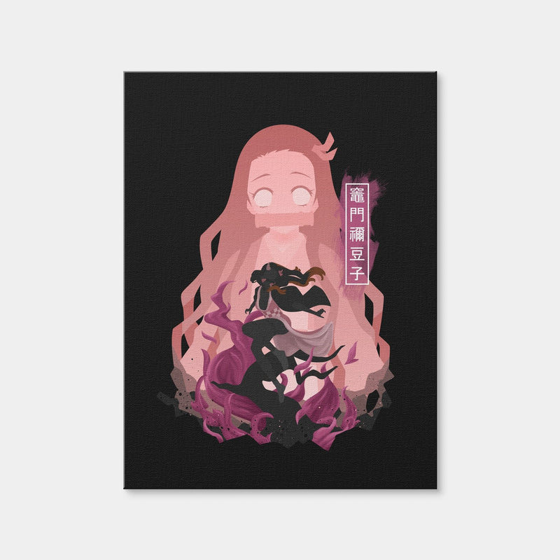AUTO-MOCKUP WHITE | Nezuko | 1 Piece | Gallery Wrap Canvas | group=3x4