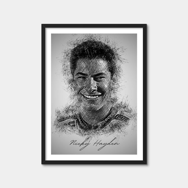 Nicky Hayden Wall Art — Framed Print Format preview