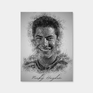 AUTO-MOCKUP WHITE | Nicky Hayden | 1 Piece | Gallery Wrap Canvas | group=3x4