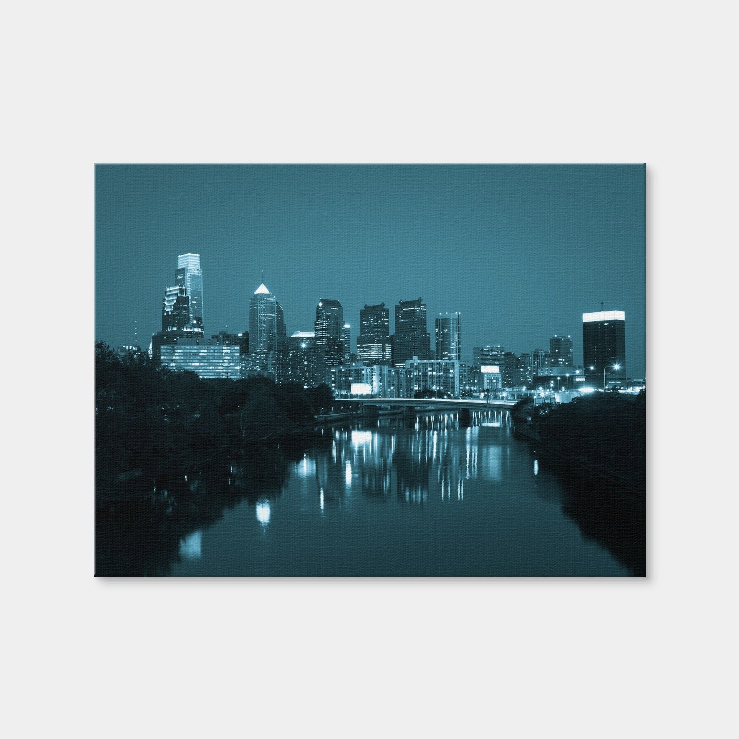 AUTO-MOCKUP WHITE | Night View Philadelphia | 1 Piece | Gallery Wrap | group=4x3