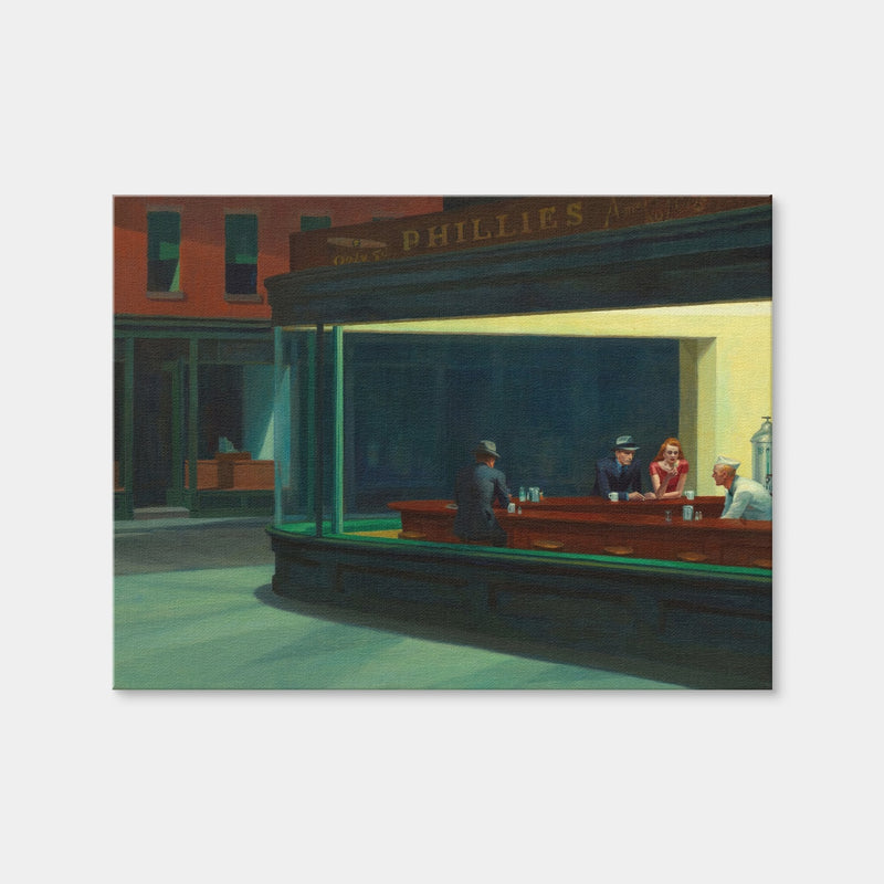 AUTO-MOCKUP WHITE | Nighthawks | 1 Piece | Gallery Wrap Canvas | group=4x3