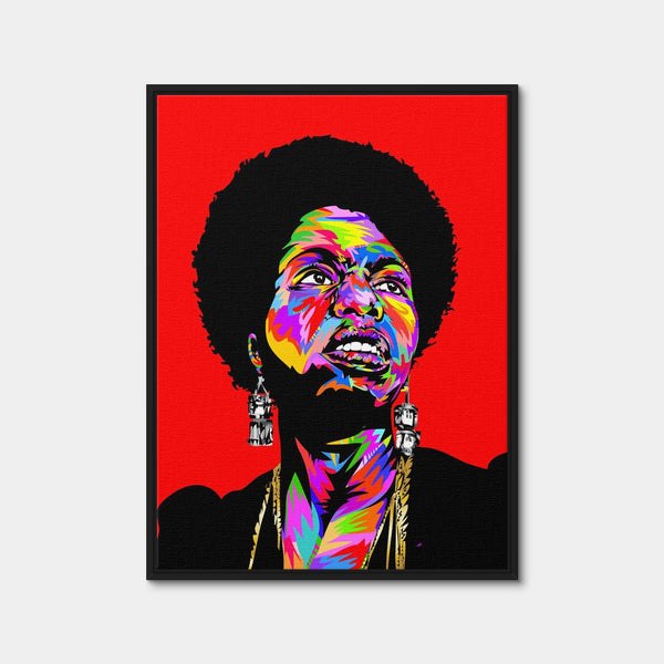 Nina Simone Wall Art — Framed Canvas Format preview