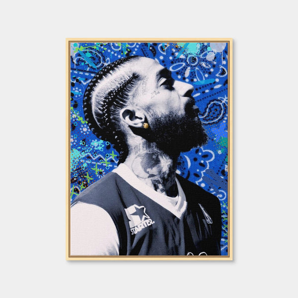 Nipsey Blue Final Wall Art — Framed Canvas Format preview