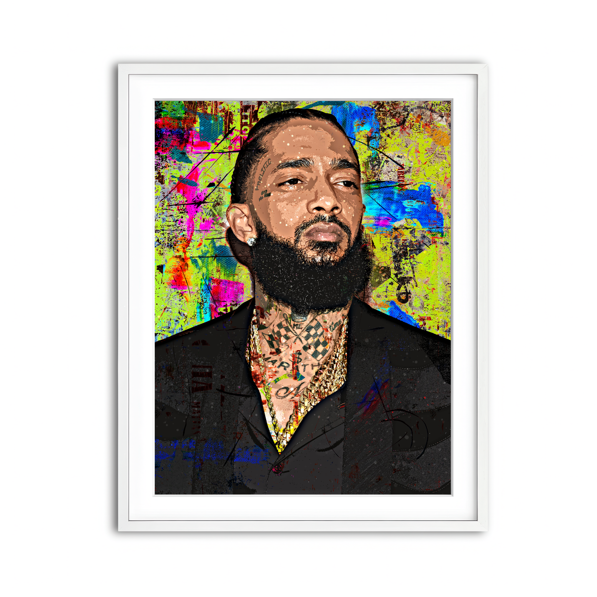 Framed Print 3x4 White