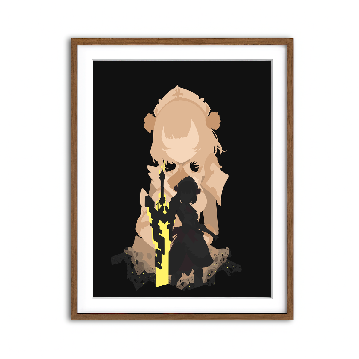 Framed Print 3x4 Walnut