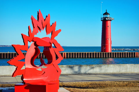 North Pier Lighthouse Wall Art