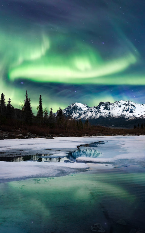 Northern Lights Landscape Wall Art