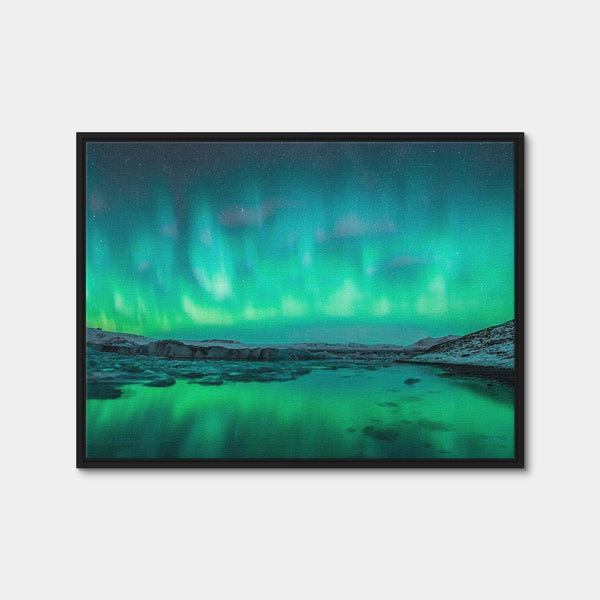 Northern Lights Wall Art — Framed Canvas Format preview