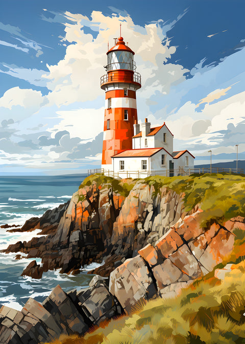 Norway - Tranoy Lighthouse Wall Art