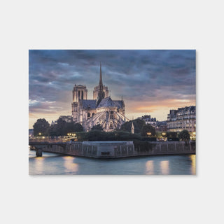 AUTO-MOCKUP WHITE | Notre Dame Sunset | 1 Piece | Gallery Wrap Canvas | group=4x3