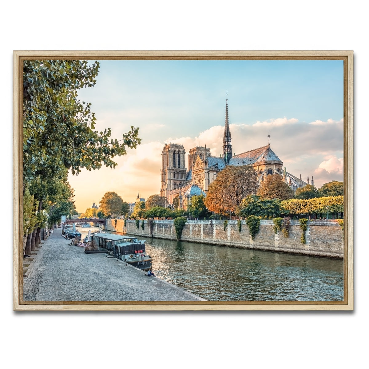 AUTO-MOCKUP WHITE | Notre Dame | 1 Piece | Natural Framed Canvas | group=4x3