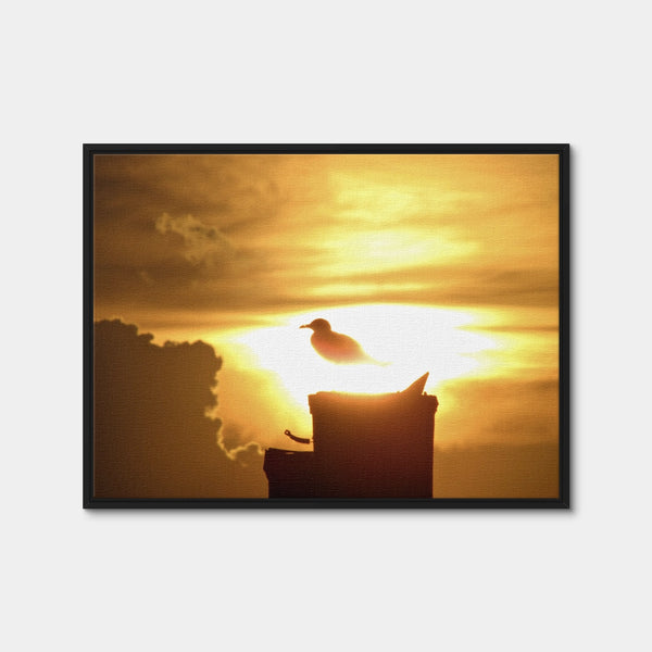 Nuclear Seagull Wall Art — Framed Canvas Format preview