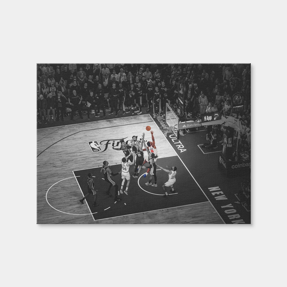 AUTO-MOCKUP WHITE | OG Finals Game Winning Tip-In | 1 Piece | Gallery Wrap Canvas | group=4x3