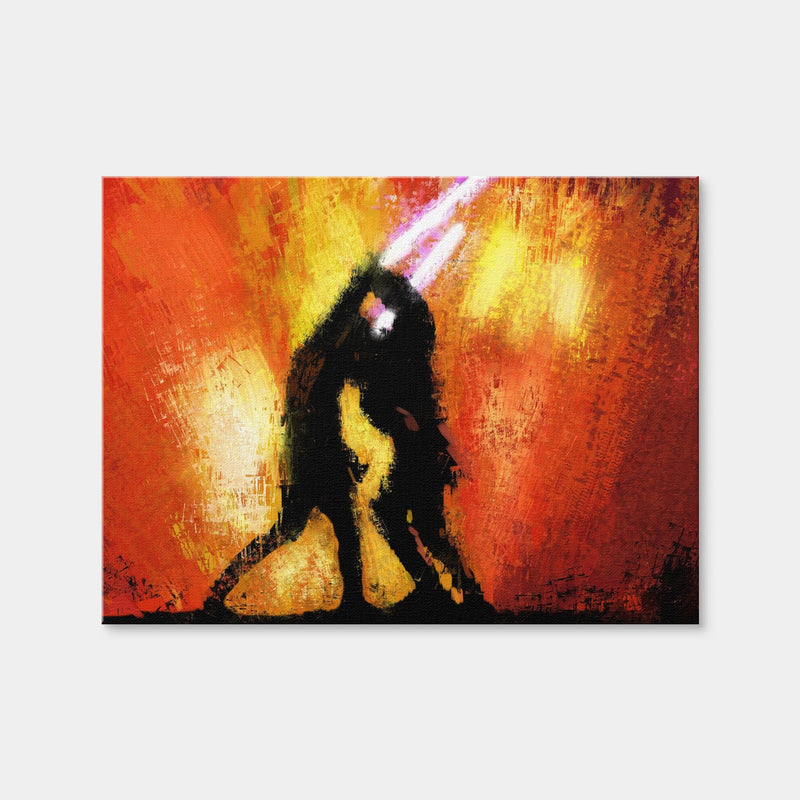 AUTO-MOCKUP WHITE | Obi Wan Vs Anakin | 1 Piece | Gallery Wrap Canvas | group=4x3