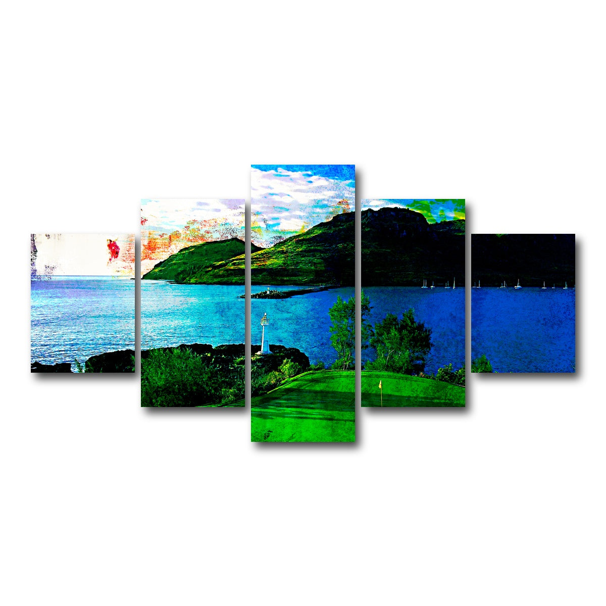 AUTO-MOCKUP WHITE | Ocean Course at Hokuala | 5 Piece | Gallery Wrap Canvas | group=5_short
