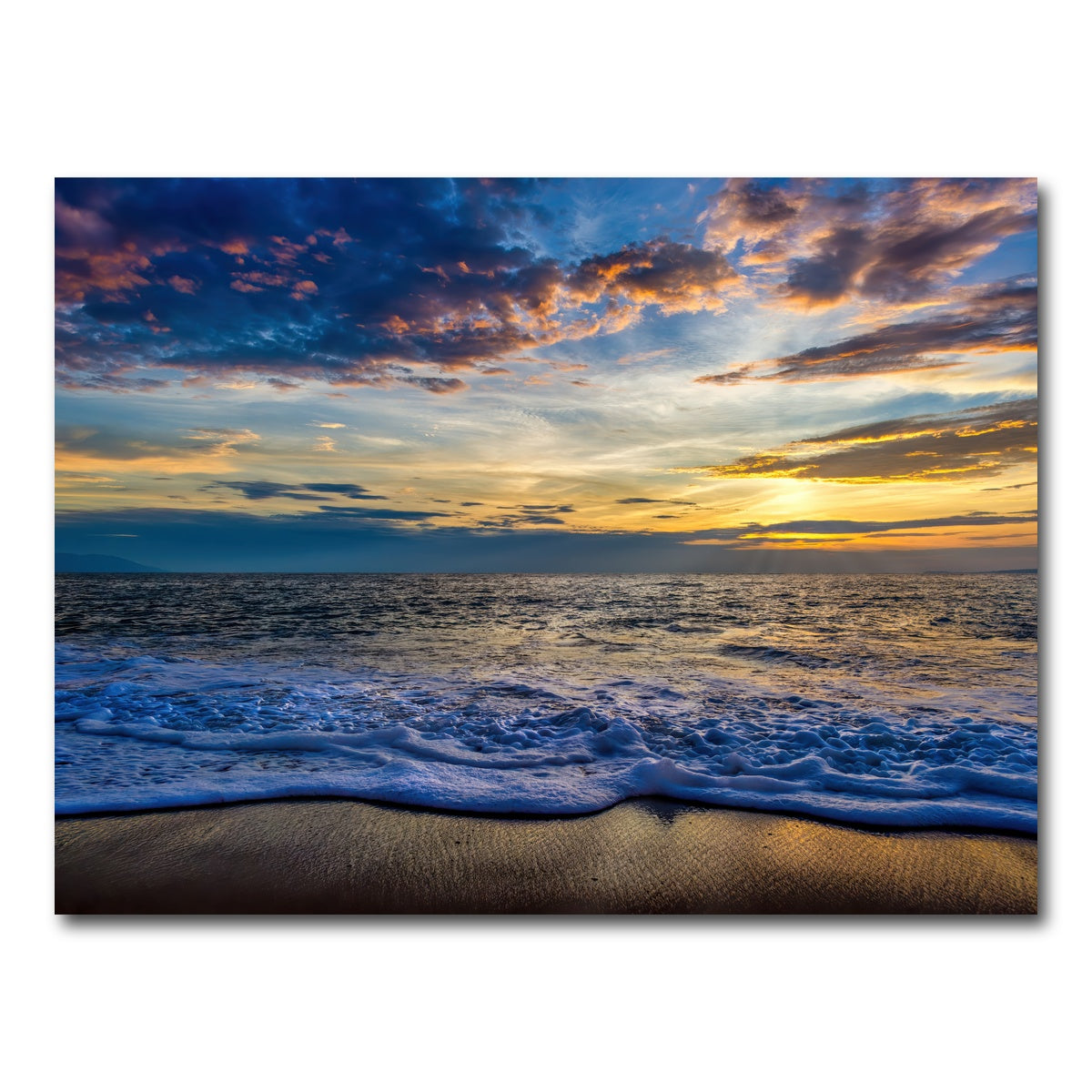 AUTO-MOCKUP WHITE | Ocean Landscape | 1 Piece | Gallery Wrap Canvas | group=4x3