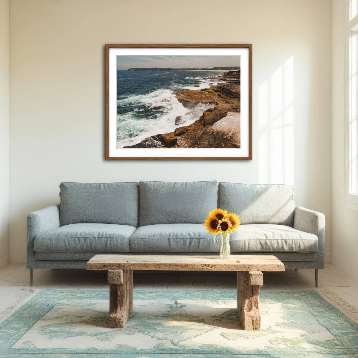 AUTO-MOCKUP ROOM | Ocean Spray Wall Art