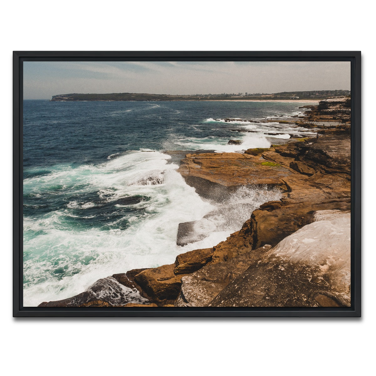 AUTO-MOCKUP WHITE | Ocean Spray | 1 Piece | Black Framed Canvas | group=4x3