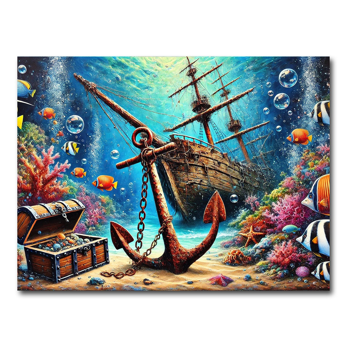 AUTO-MOCKUP WHITE | Ocean Treasures | 1 Piece | Gallery Wrap Canvas | group=4x3