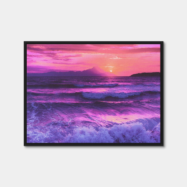 Oceanview at Sunset Wall Art — Framed Canvas Format preview
