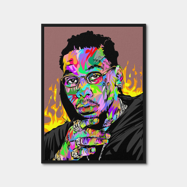 Offset Wall Art — Framed Canvas Format preview
