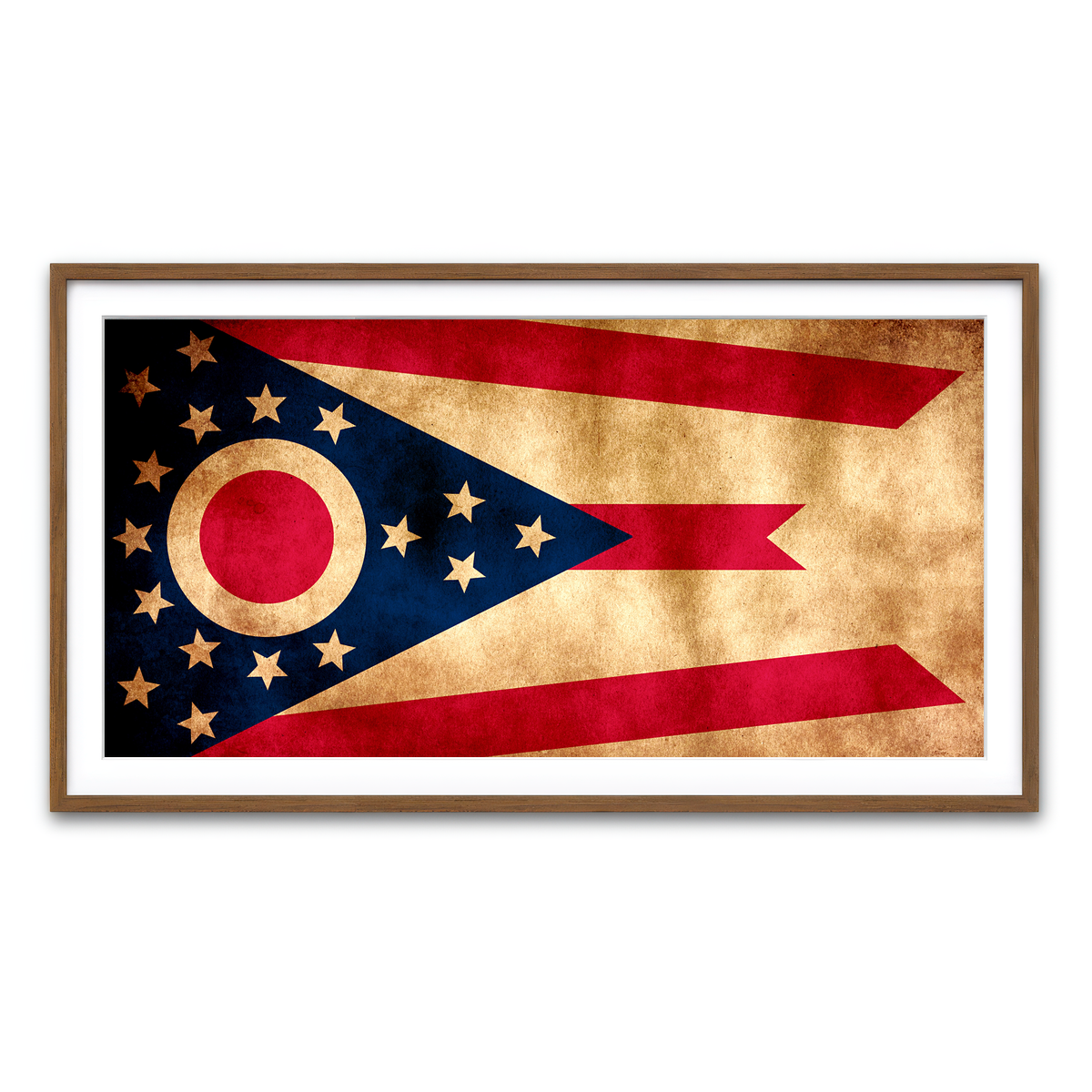 Framed Print 2x1 Walnut