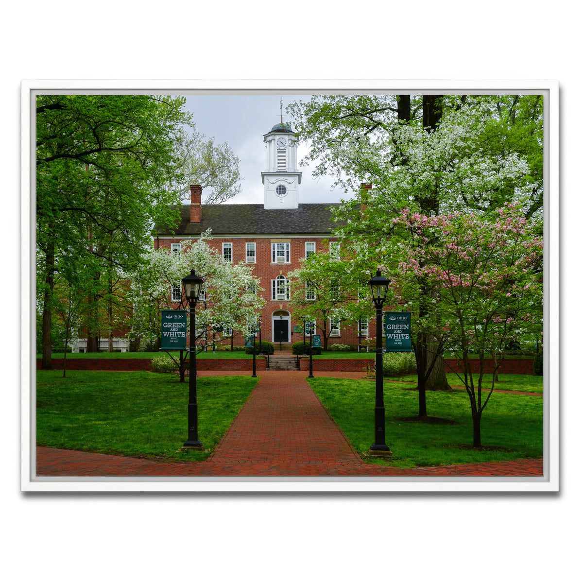 AUTO-MOCKUP WHITE | Ohio University | 1 Piece | White Framed Canvas | group=4x3