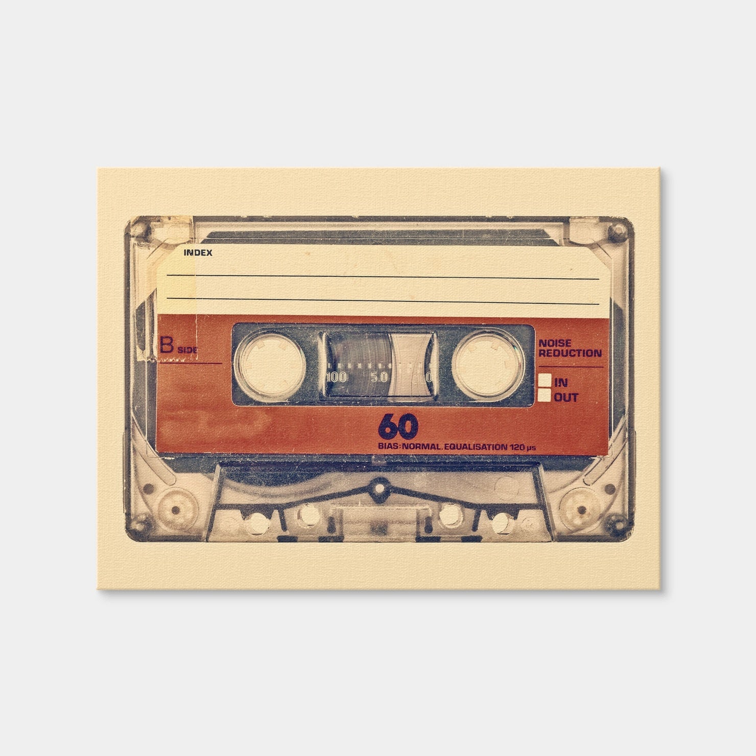 AUTO-MOCKUP WHITE | Old Compact Cassette | 1 Piece | Gallery Wrap | group=4x3