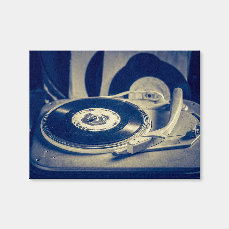 AUTO-MOCKUP WHITE | Old Record Player | 1 Piece | Gallery Wrap | group=4x3