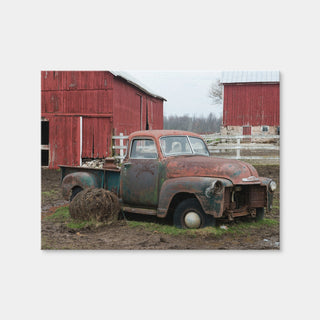 AUTO-MOCKUP WHITE | Old Wisconsin Dairy Farm Truck | 1 Piece | Gallery Wrap | group=4x3