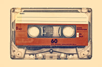 Old compact cassette Wall Art