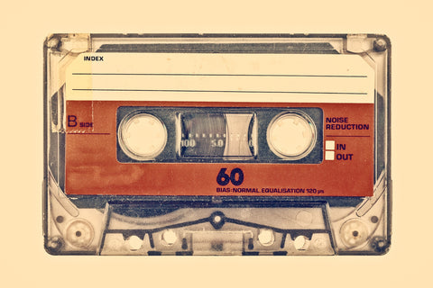 Old compact cassette Wall Art