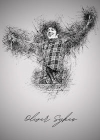 Oliver Sykes Sketch Wall Art