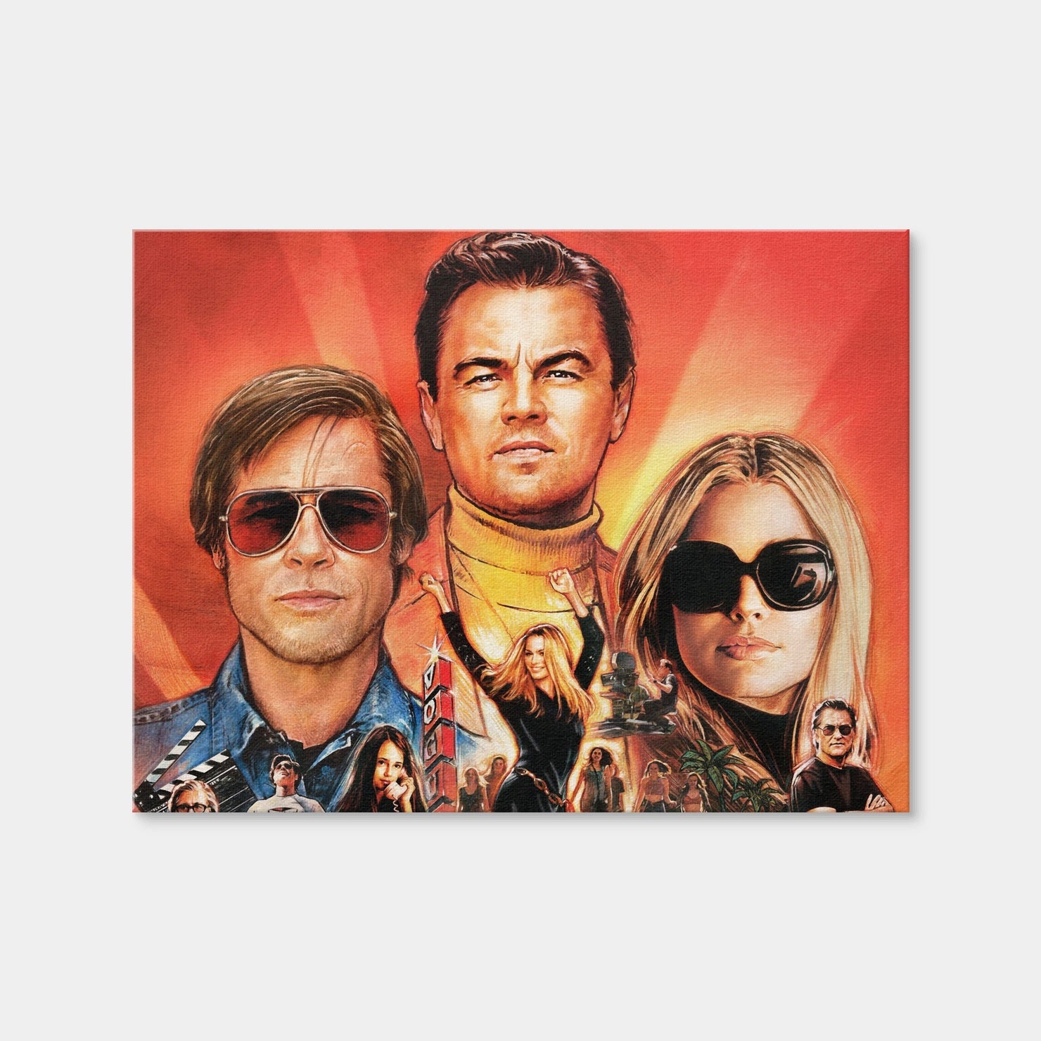 AUTO-MOCKUP WHITE | Once Upon A Time In Hollywood | 1 Piece | Gallery Wrap | group=4x3