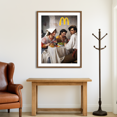 AUTO-MOCKUP ROOM | Once Upon The Time At McDonalds Wall Art