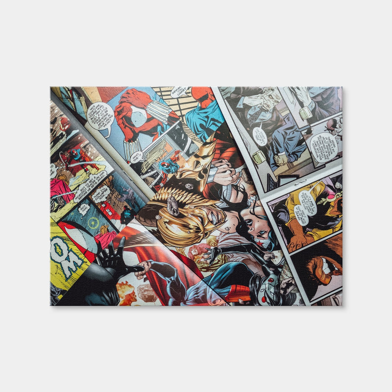 AUTO-MOCKUP WHITE | Open Comic Book Pages | 1 Piece | Gallery Wrap | group=4x3