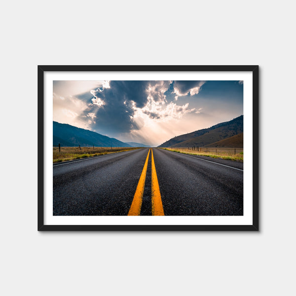 Open Road Wall Art — Framed Print Format preview