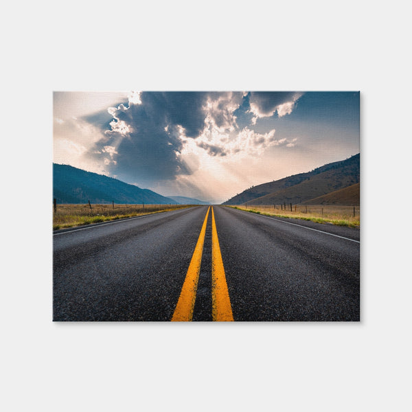 Open Road Wall Art — Canvas Wrap Format preview