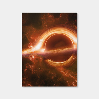 AUTO-MOCKUP WHITE | Orange Black Hole | 1 Piece | Gallery Wrap Canvas | group=3x4